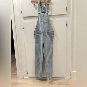 Hatch Light Gray Denim Overalls maternity size XS
